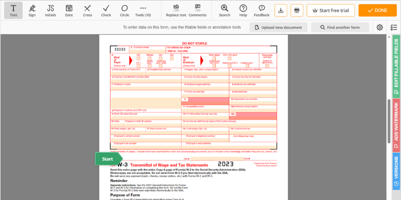 W-3Screenshot 1